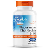 Doctor's Best Glucosamine Chondroitin MSM bottle for joint health support