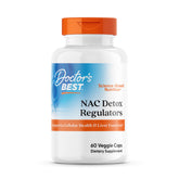 Doctor's Best NAC Detox Regulators bottle closeup offering convenient daily antioxidant support