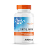 Doctor's Best Natto Serra bottle with vegan capsules for circulatory and immune support.