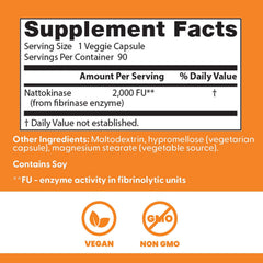 Doctor's Best nattokinase box packaging displayed for product identification and appeal.