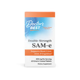Doctor's Best SAM-e 400 mg tablets in bottle for mood and joint support.