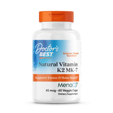 Doctor's Best Vitamin K2 MK-7 bottle with MenaQ7 for vegan bone-support nutrition