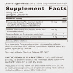 GlucoGold berberine tablets close-up showing reliable dose