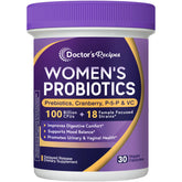 Doctor's Recipes women's probiotics bottle for daily balance and on-the-go use