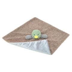 Doindute duck plush with embroidered eyes adds gentle visual appeal