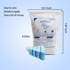 Dokiko tablet dissolves completely in water with no residue