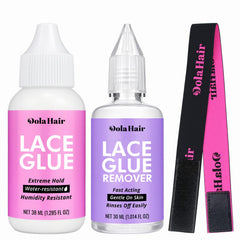 Dolahair lace wig glue bottle provides a strong, discreet bond for lace fronts.