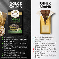 Dolce Calma creamy kunafa filling close-up signaling a silky center