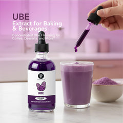 Dolce Flav Purple Ube Extract American-made label highlighting quality and Kosher status