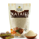 Dolce Calma kataifi dough packaging shows a compact 180g pack for quick desserts.