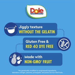 Dole mixed fruit in gel with bite-sized pieces and texture