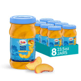 Dole jarred peaches sliced in 100% juice, ready-to-eat snack.