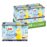 Dole Light Pineapple Juice can pouring into a glass, a low-calorie vitamin C option