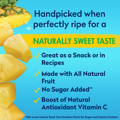 Dole Pineapple Chunks served in yogurt bowl for tropical twist.