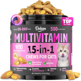 Dolean taurine cat treats jar front — supports daily vitality.