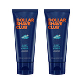 Dollar Shave Club post shave cream 2-pack packaging for skin hydration.