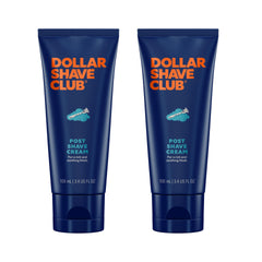 Dollar Shave Club post shave cream 2-pack packaging for skin hydration.