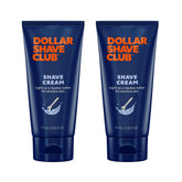 Dollar Shave Club Shave Cream 6 oz 2-pack packaging highlights hydrating formula.