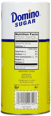 Domino Pure Cane Sugar granulated close-up shows fine crystals ideal for precise measuring