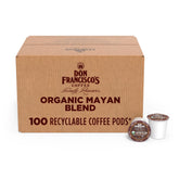 Don Francisco's Organic Mayan Blend pods front view for quick morning brew