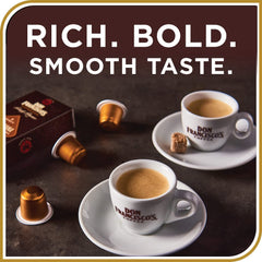 Don Francisco's Organico espresso pod offering balanced organic flavor.