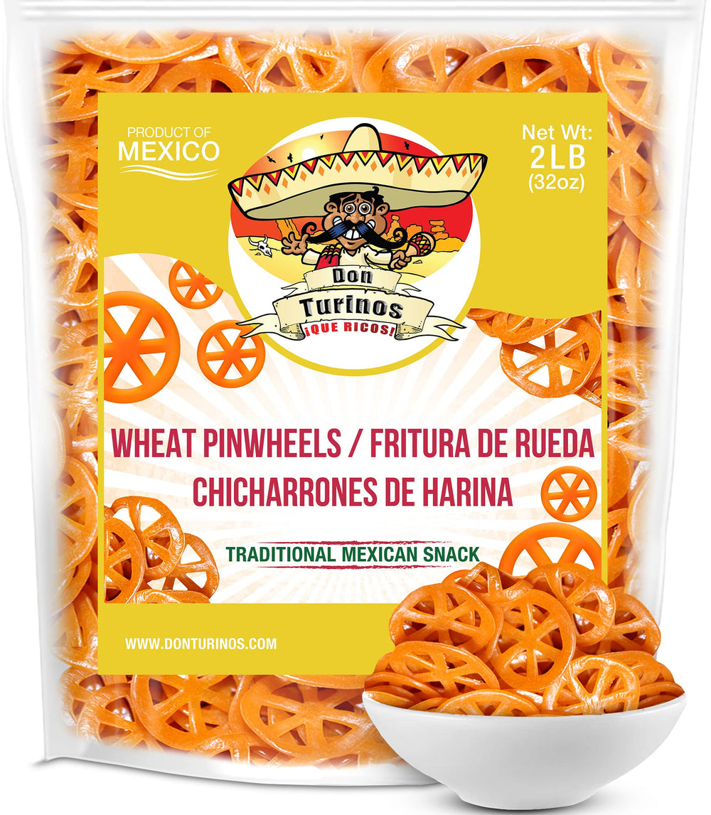 Don Turinos Duritos Wheels bag ready for sharing, offering crisp, satisfying crunch.