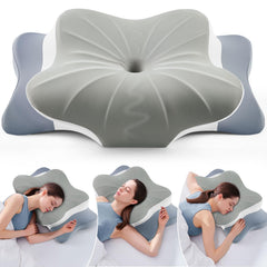 DONAMA cervical pillow memory foam core supports personalized neck comfort