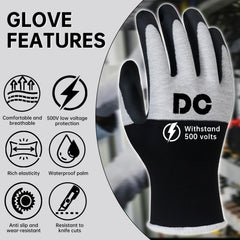 DongChu durable nylon fabric gloves built to resist wear.