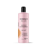 Donna's Recipe Tabitha Brown shampoo bottle side shows creamy hydration for thirsty hair