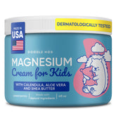DOODLE HOG Magnesium Cream for Kids bottle ready for a calming bedtime massage