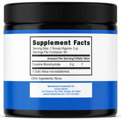 Closeup of Dorado Nutrition creatine powder granules for fast absorption