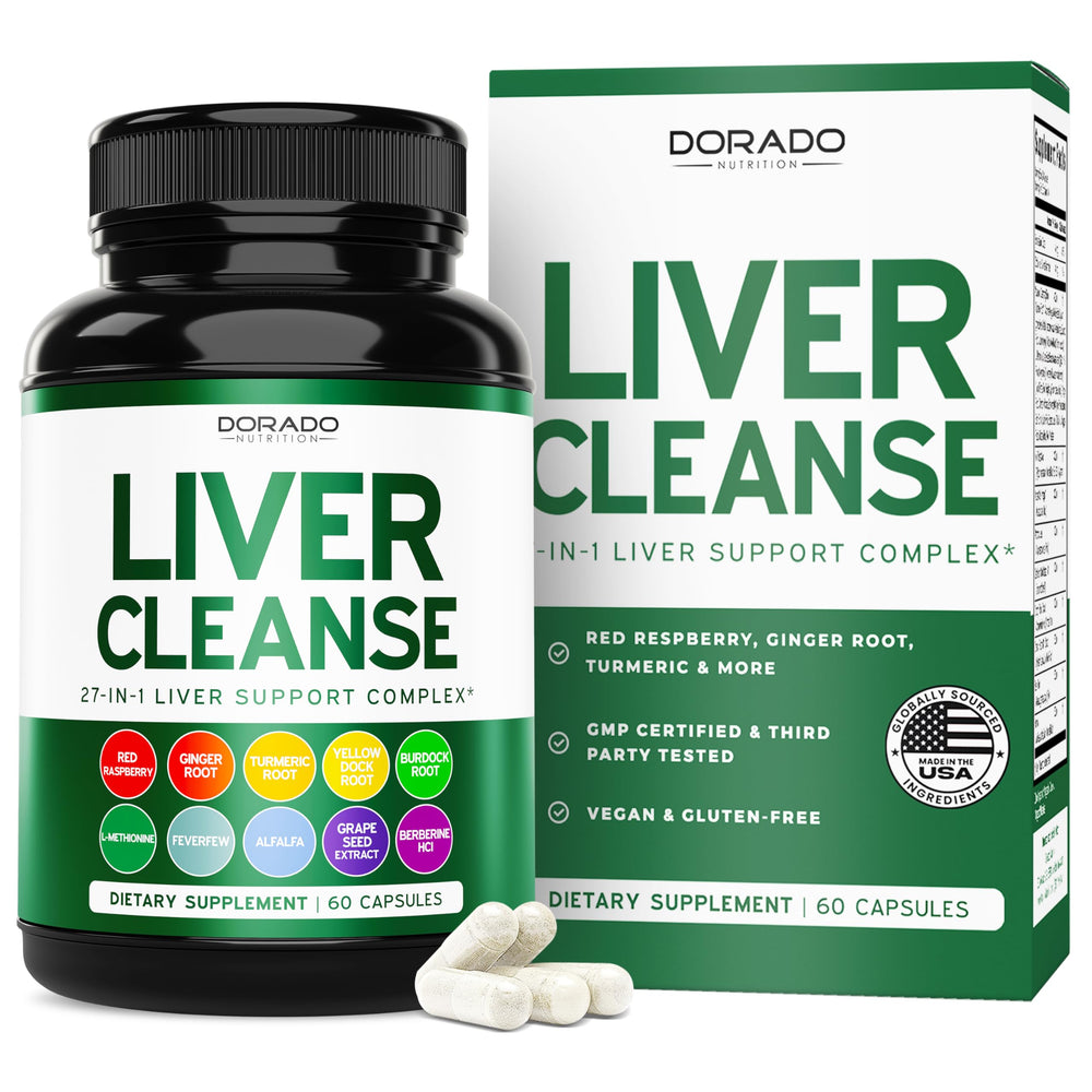 Dorado Nutrition Liver Cleanse Detox bottle for daily liver support and gentle detox.
