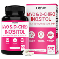 Dorado Nutrition Myo-Inositol D-Chiro bottle front shows balance-support branding