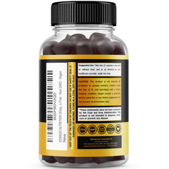Dorado Nutrition Shilajit Gummies label close-up showing Sea Moss and Beet Root ingredients.
