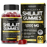 Dorado Nutrition Shilajit Gummies Raspberry Watermelon flavor bottle ready for daily energy support.