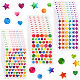 Dorbetar sparkly star stickers foil pack for eye-catching classroom rewards.