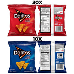 Doritos cool ranch single-serve bag ready for school lunch or break time.