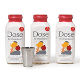 DOSE cholesterol supplement bottle showing a clean, gluten-free formula for heart health support.