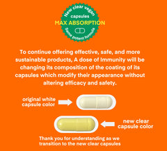 Dispensing Dose + Remedy Immunity Quercetin capsules for convenient use.