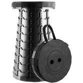 Doseno upgraded foldable stool closed for compact transport.
