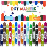 DOSEWART Bingo Markers 16-color set for mess-free art and playtime.