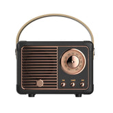 Dosmix retro Bluetooth speaker front view, compact for portable listening anywhere