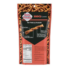 Close-up of Dot's Homestyle BBQ Pretzel Twists showing crisp texture and bold seasoning.