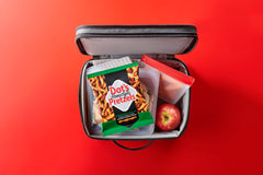 Bags of Dot's Parmesan Garlic Pretzel Twists ready for lunchboxes and school snacks.