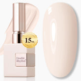 Double Rhythm cream white gel polish bottle ready for all-season color and smooth application