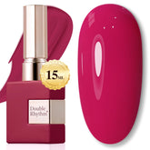Double Rhythm pure sheer gel nail polish bottle ready for long-lasting at-home manicures.
