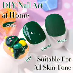 Double Rhythm sheer color gel polish swatch on nail showing natural, glossy finish.