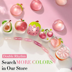 Translucent jelly finish provides soft, glossy nail appearance.