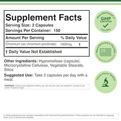 Capsules for daily use; Double Wood Chromium Picolinate