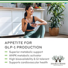 Double Wood Dihydroberberine packaging front with vegan and gluten-free claims.